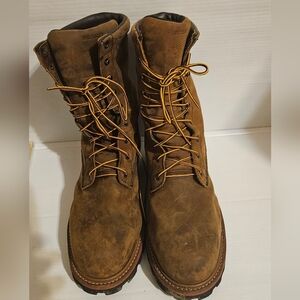 Red Wing 2219 Men’s 9” Insulated Waterproof Safety Toe Logger Boots – Size 12